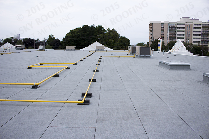 Modified Bitumen Roofing installation