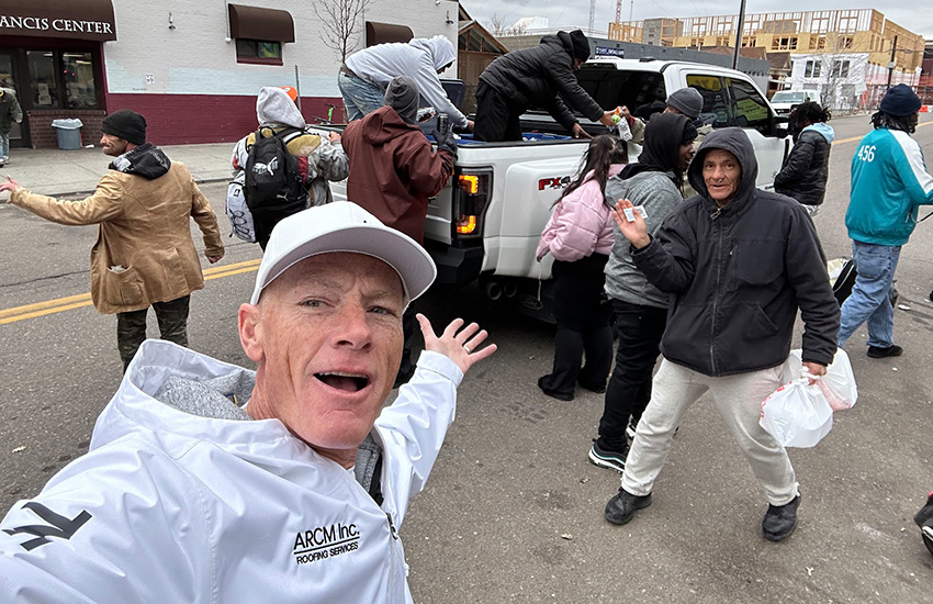 ARCM Roofing Denver food bank donations