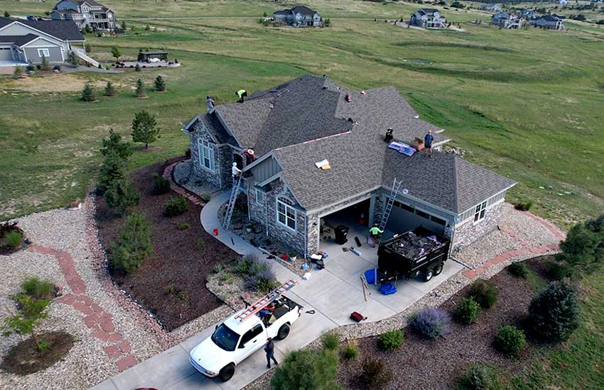 Roof Installation in Progress in Denver Metro, Colorado - ARCM Roofing